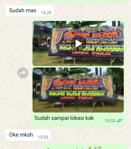 Pengiriman Papan Bunga Genting Cepogo